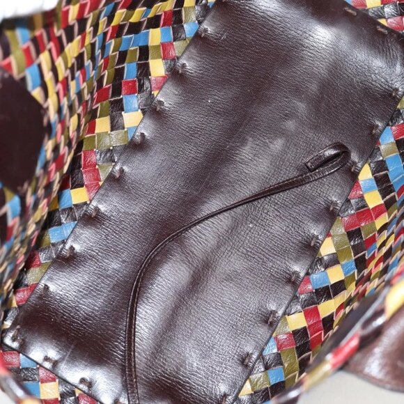 BOTTEGA VENETA INTRECCIATO Tote Bag Leather Brown Auth 126566V - Picture 3 of 16